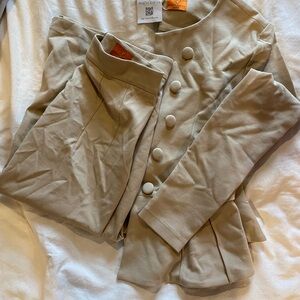 Beige Women's Skirt Suit